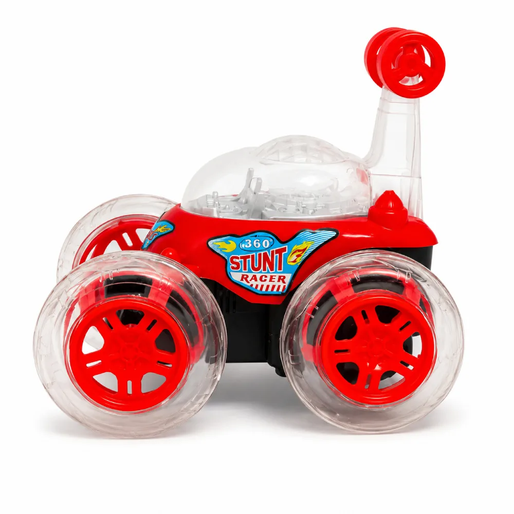 Remote Control Stunt Car _ RC Stunt 360° Rotating Rolling Car red 2 - Kidora Kids