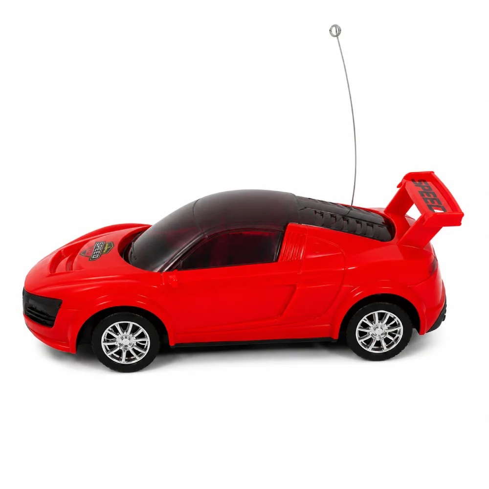 Remote Control Car Toy With Steering Wheel Controller Red 3 - Kidora Kids Remote Control Car Toy With Steering Wheel Controller Red 3 - Kidora Kids