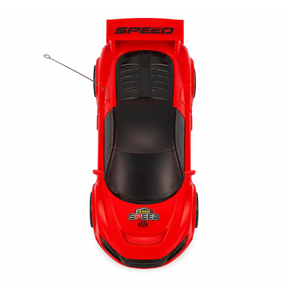 Remote Control Car Toy With Steering Wheel Controller Red 6 - Kidora Kids Remote Control Car Toy With Steering Wheel Controller Red 6 - Kidora Kids
