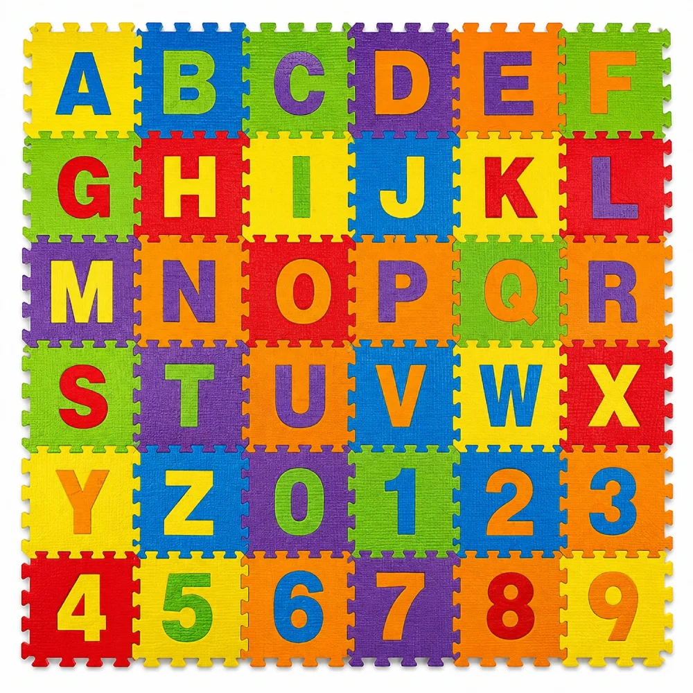 Alphabet Puzzle Foam Mat for Kids with ABC and Numbers 2 Kidora Kids